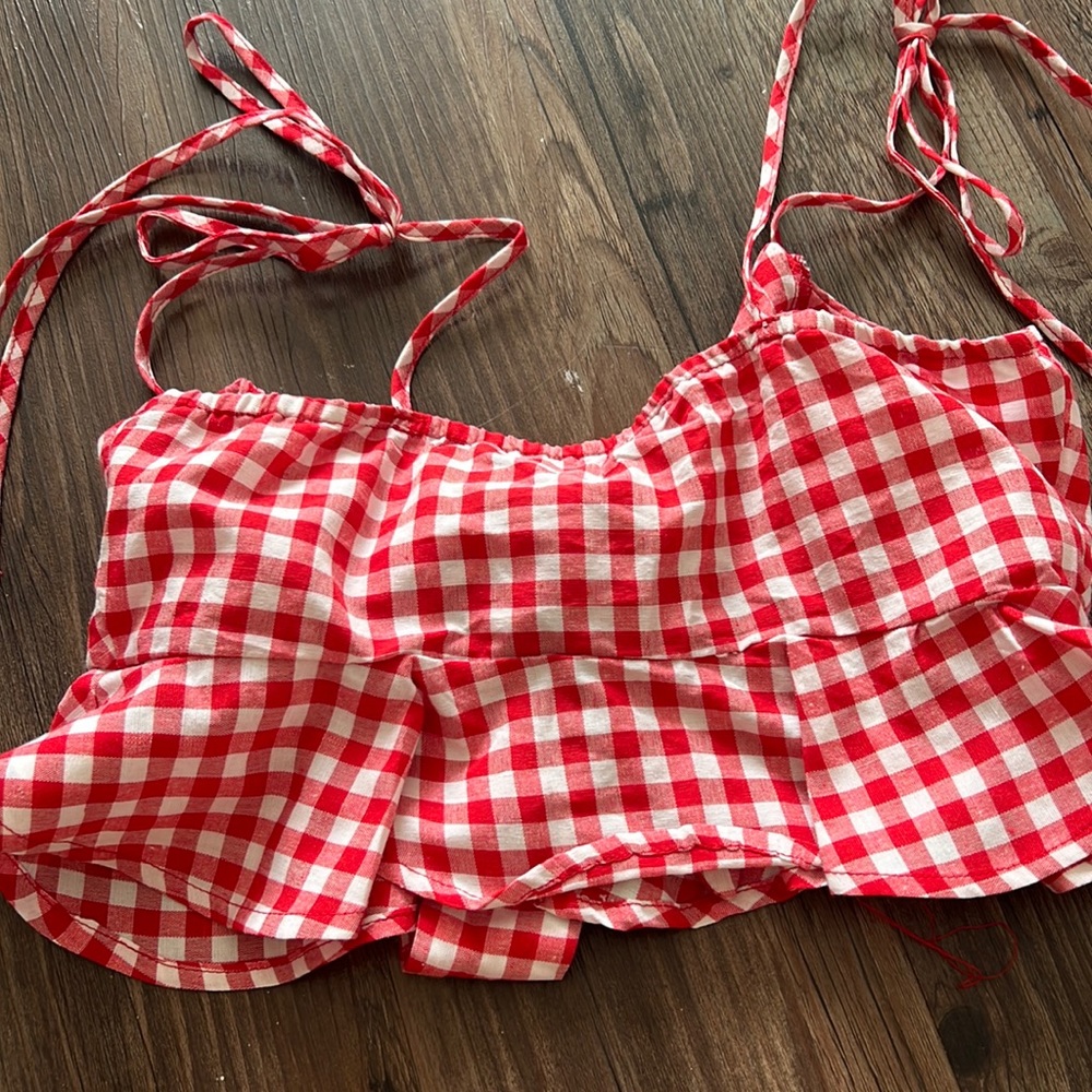 gingham top